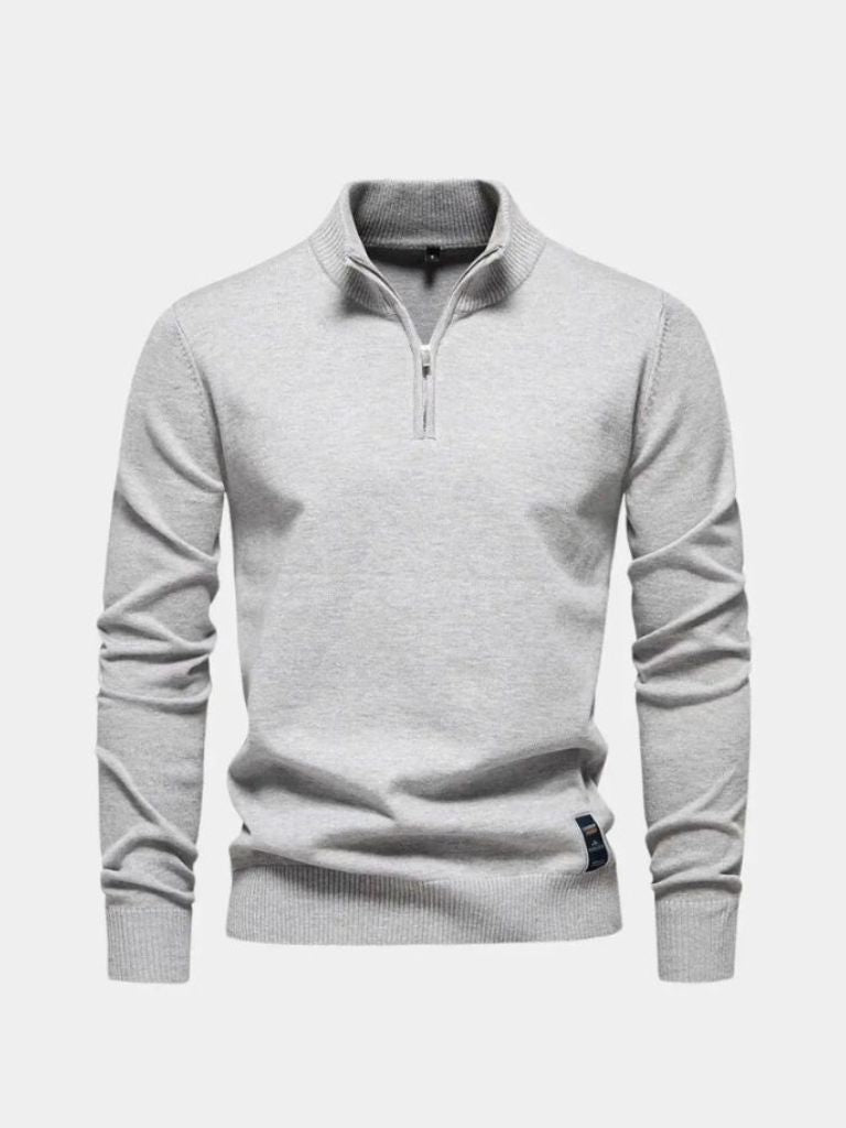 Essential Quarter-Zip Jumper Sweater for Men