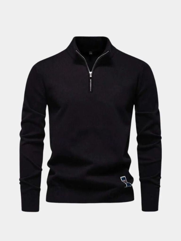 Essential Quarter-Zip Jumper Sweater for Men