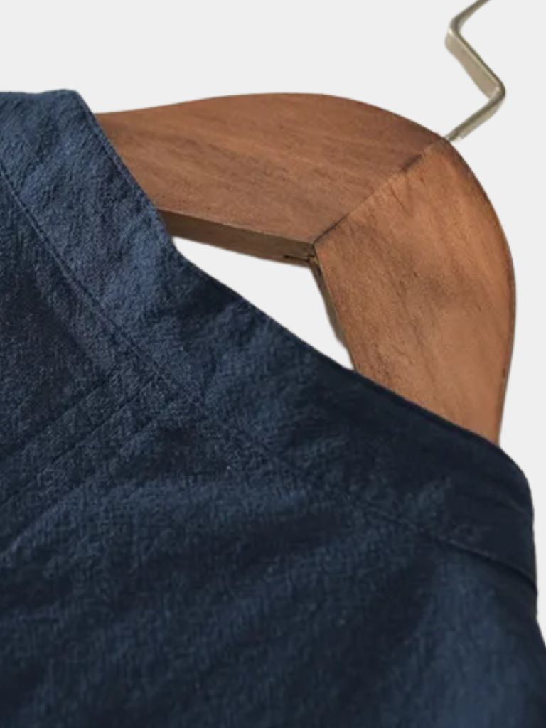 Essential Short Sleeve Linen Shirt for Men