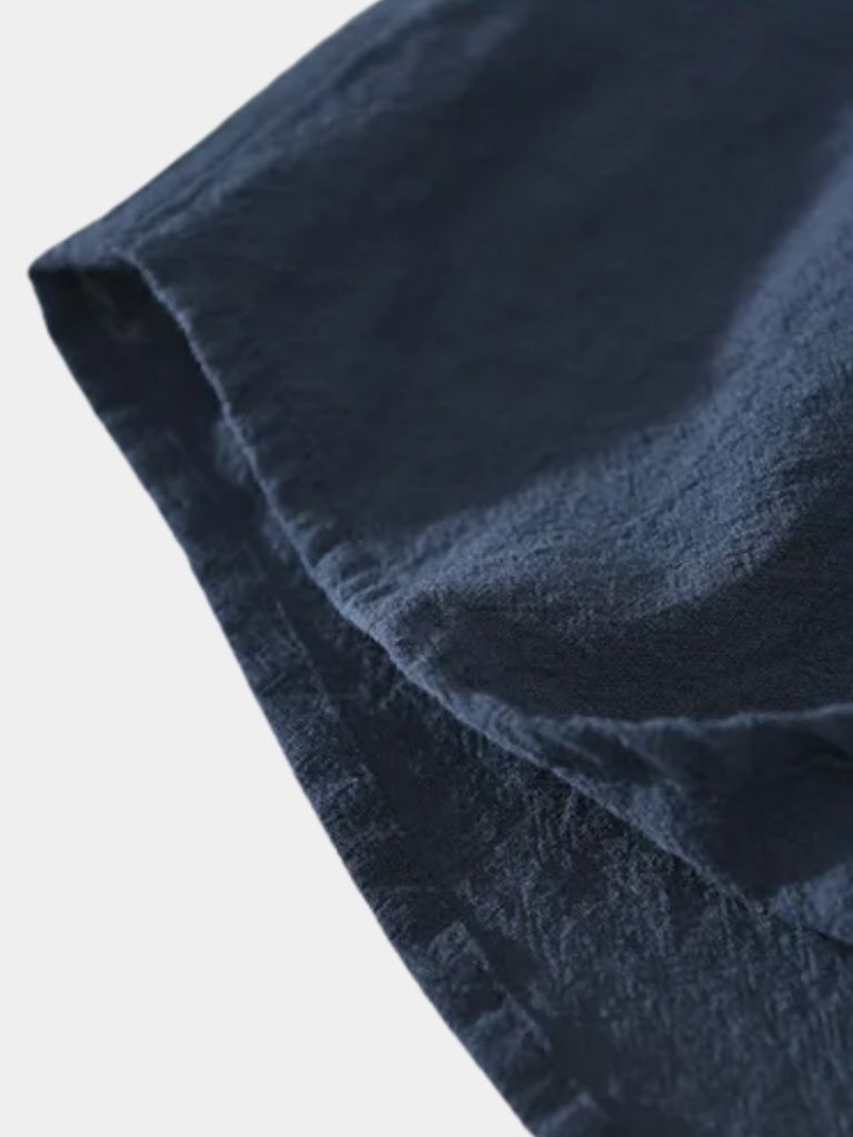 Essential Short Sleeve Linen Shirt for Men