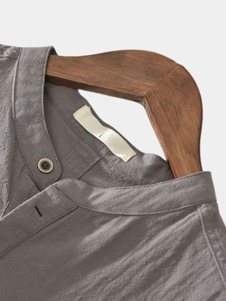 Essential Short Sleeve Linen Shirt for Men