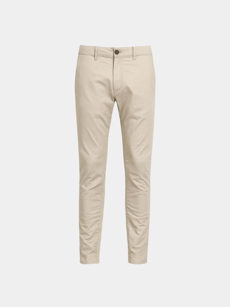 Essential Slim Fit Straight Trousers for Men
