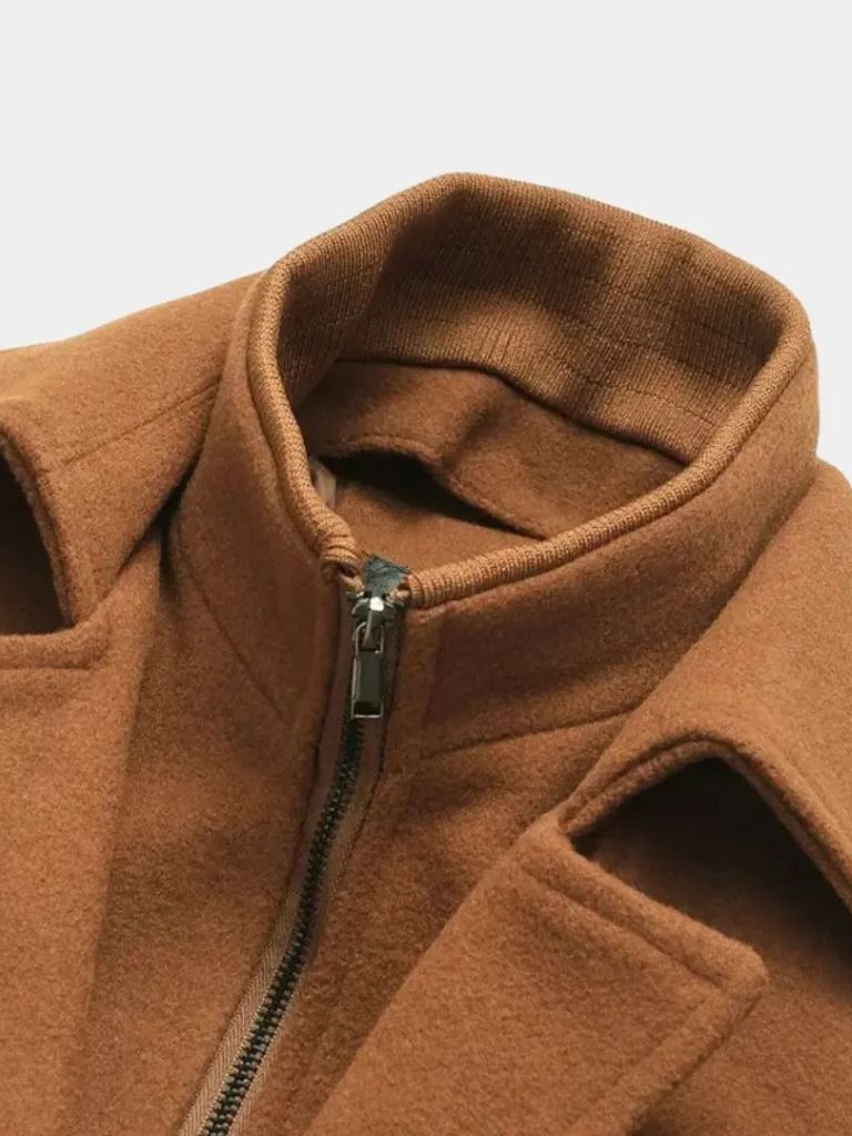 Essential Wool Blend Coat for Men