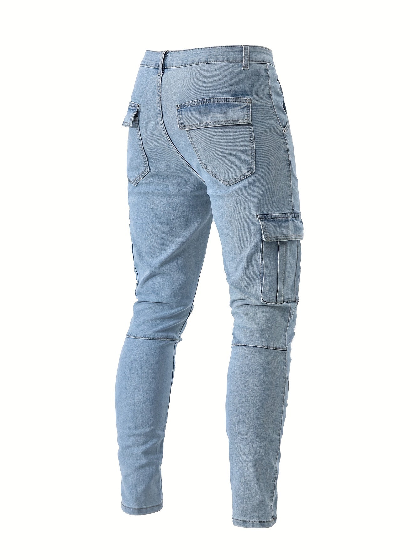 Moritz Stretch Denim Slim Fit Cargo Jeans for Men