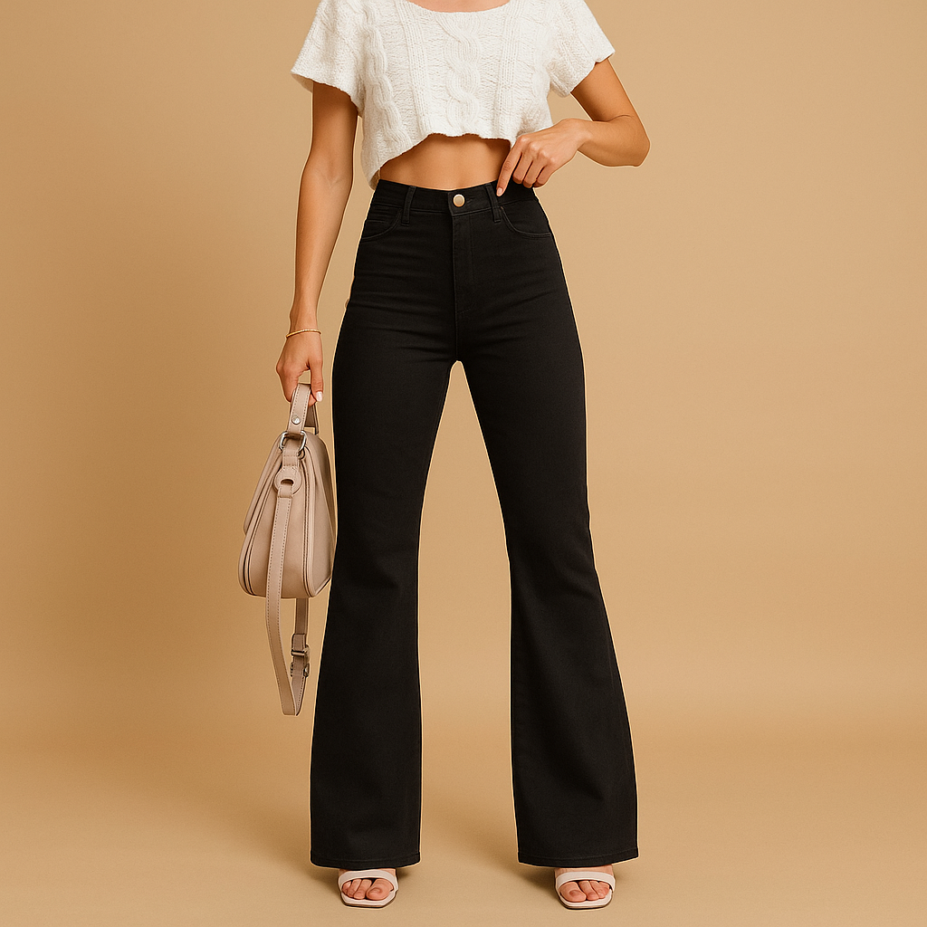 Flared corduroy pants for women | Yasmine