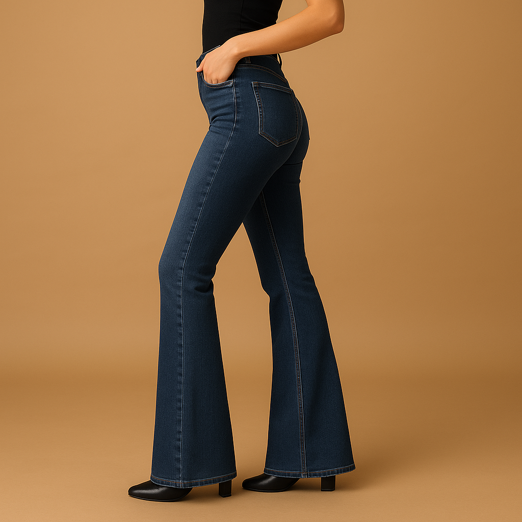 Flared high waist jeans for women | Vanessa