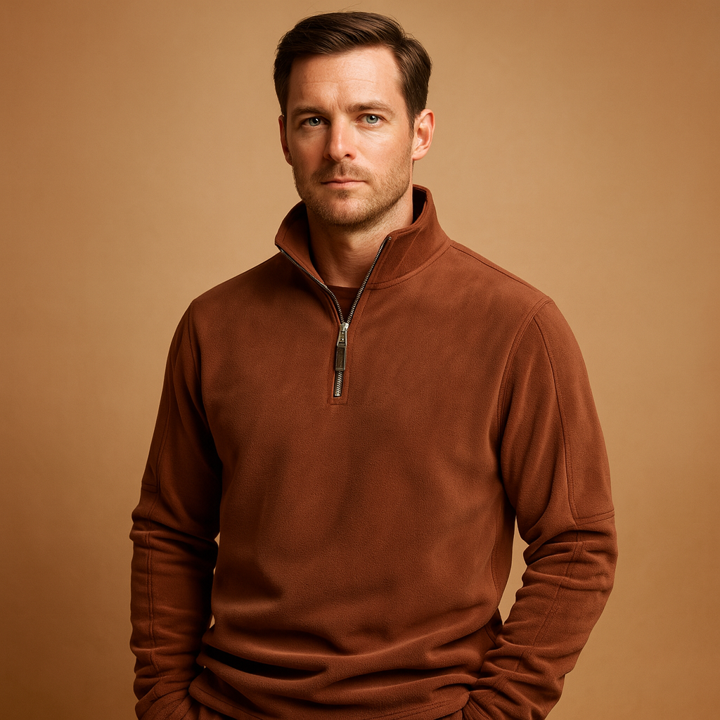 Fleece half zip pullover for men | Nathan