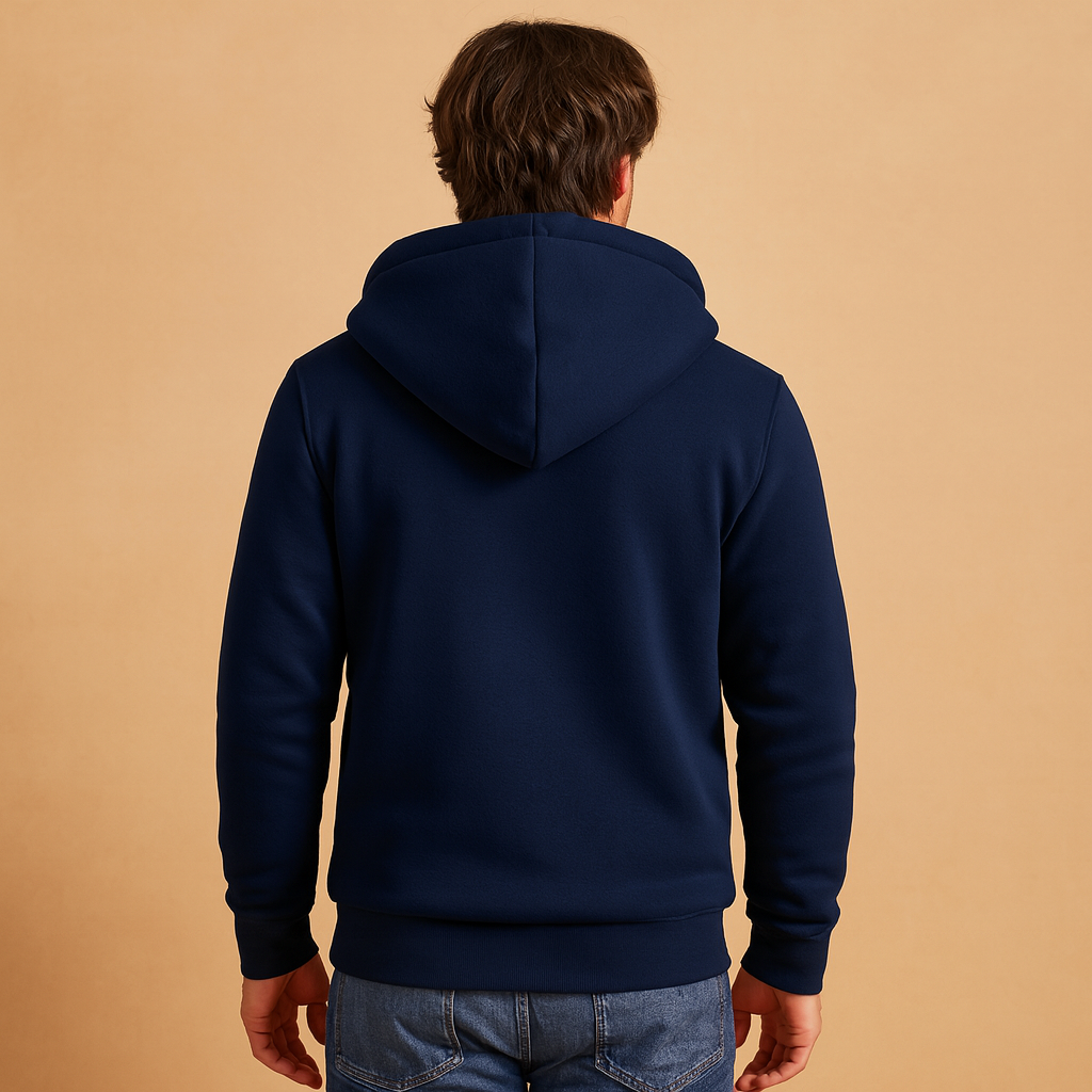 Fleece sweater with fur lining for men | Nathan
