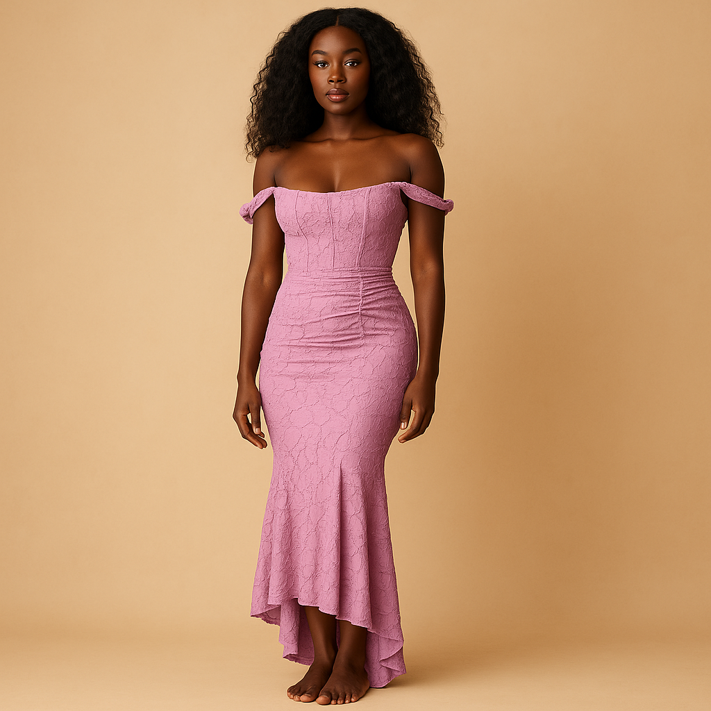 Floral midi dress with airy fit for women | Eliza