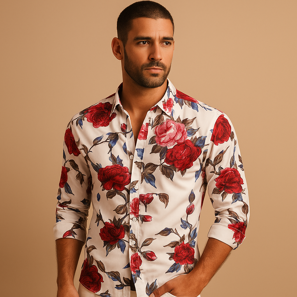 Floral print shirt for men | Mason