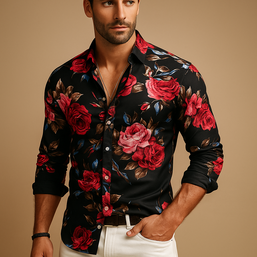 Floral print shirt for men | Mason