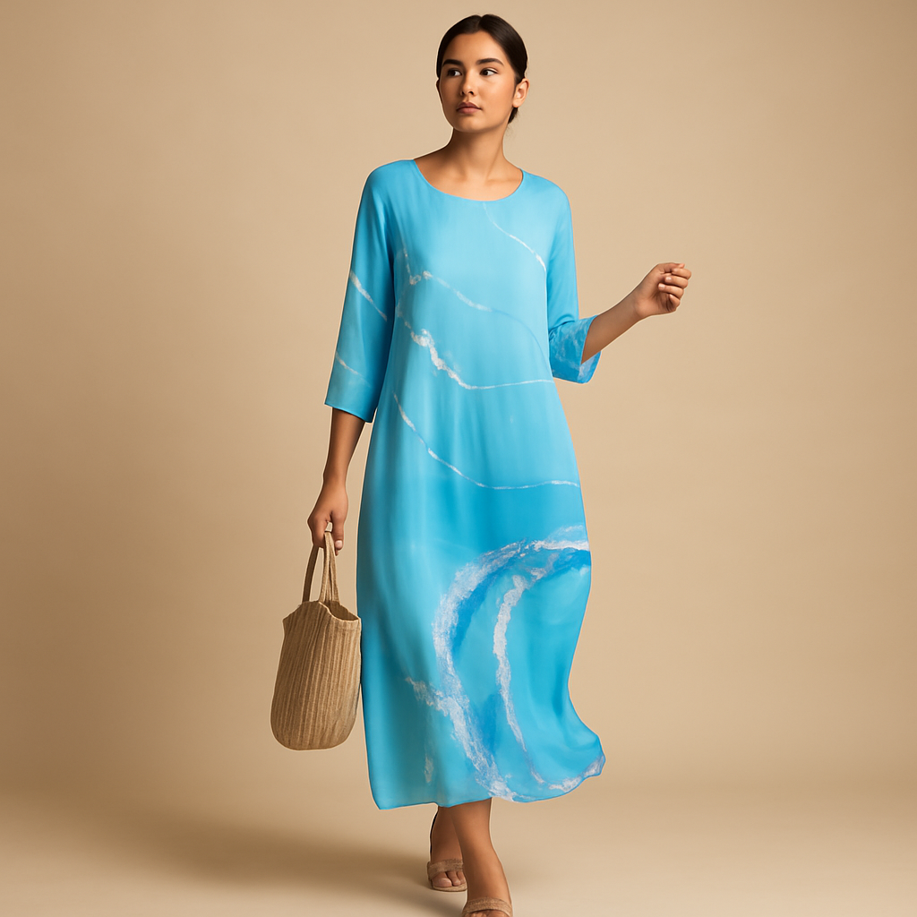 Flowy midi dress for women | Hazel
