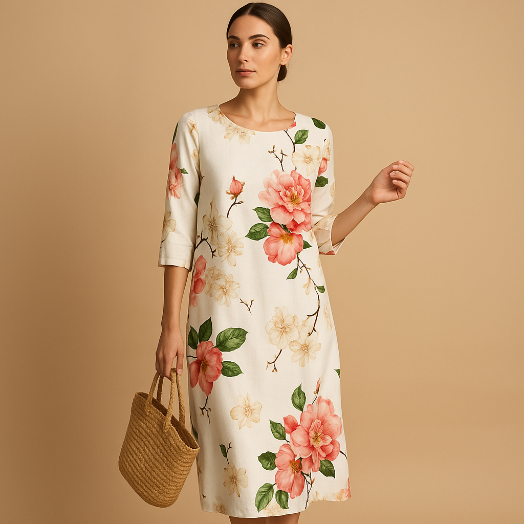 Flowy midi dress for women | Hazel