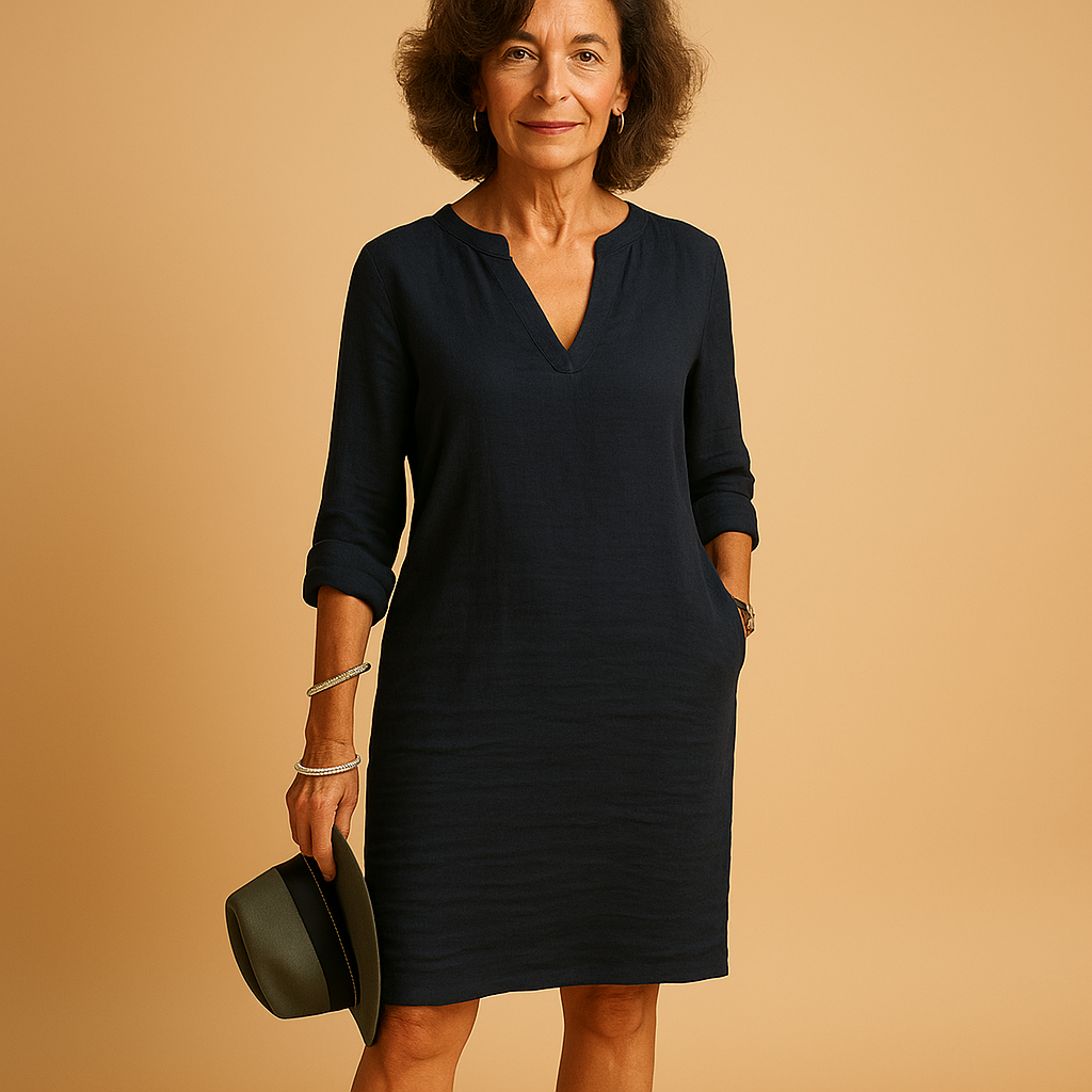 Flowy summer dress with flattering fit for women | Isla