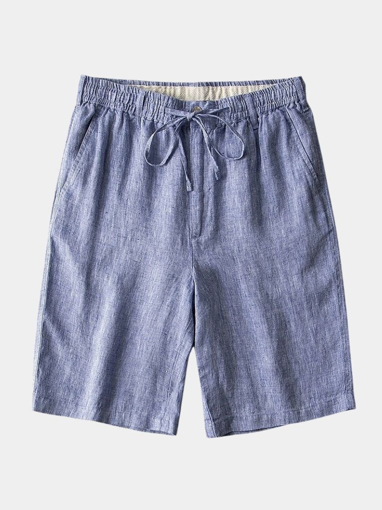 Gris Mariner Linen Shorts for Men