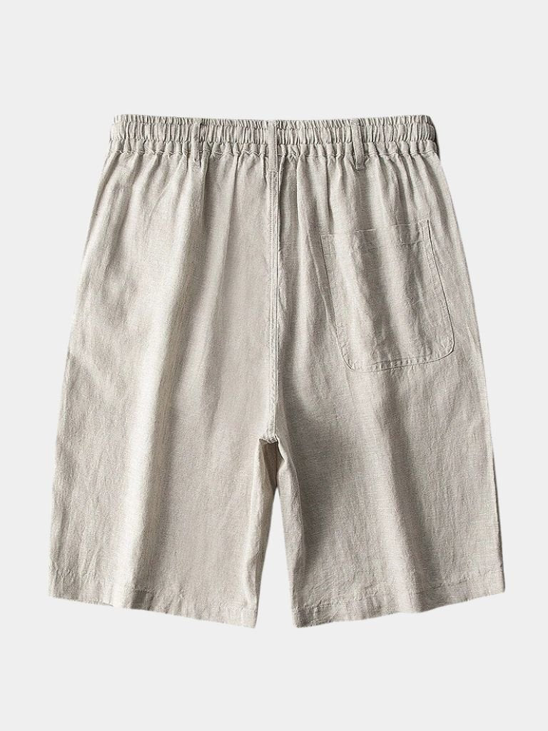 Gris Mariner Linen Shorts for Men