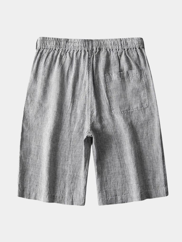 Gris Mariner Linen Shorts for Men