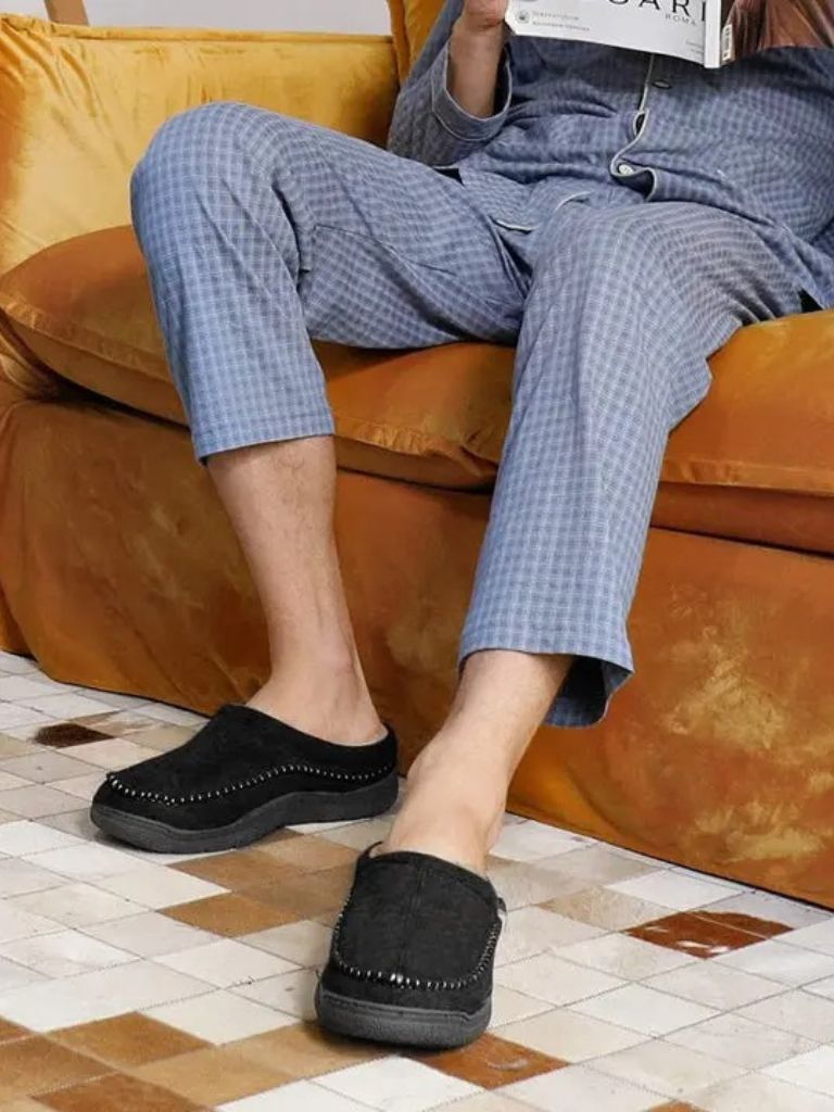 Heritage Luxe Lined Slippers for Men
