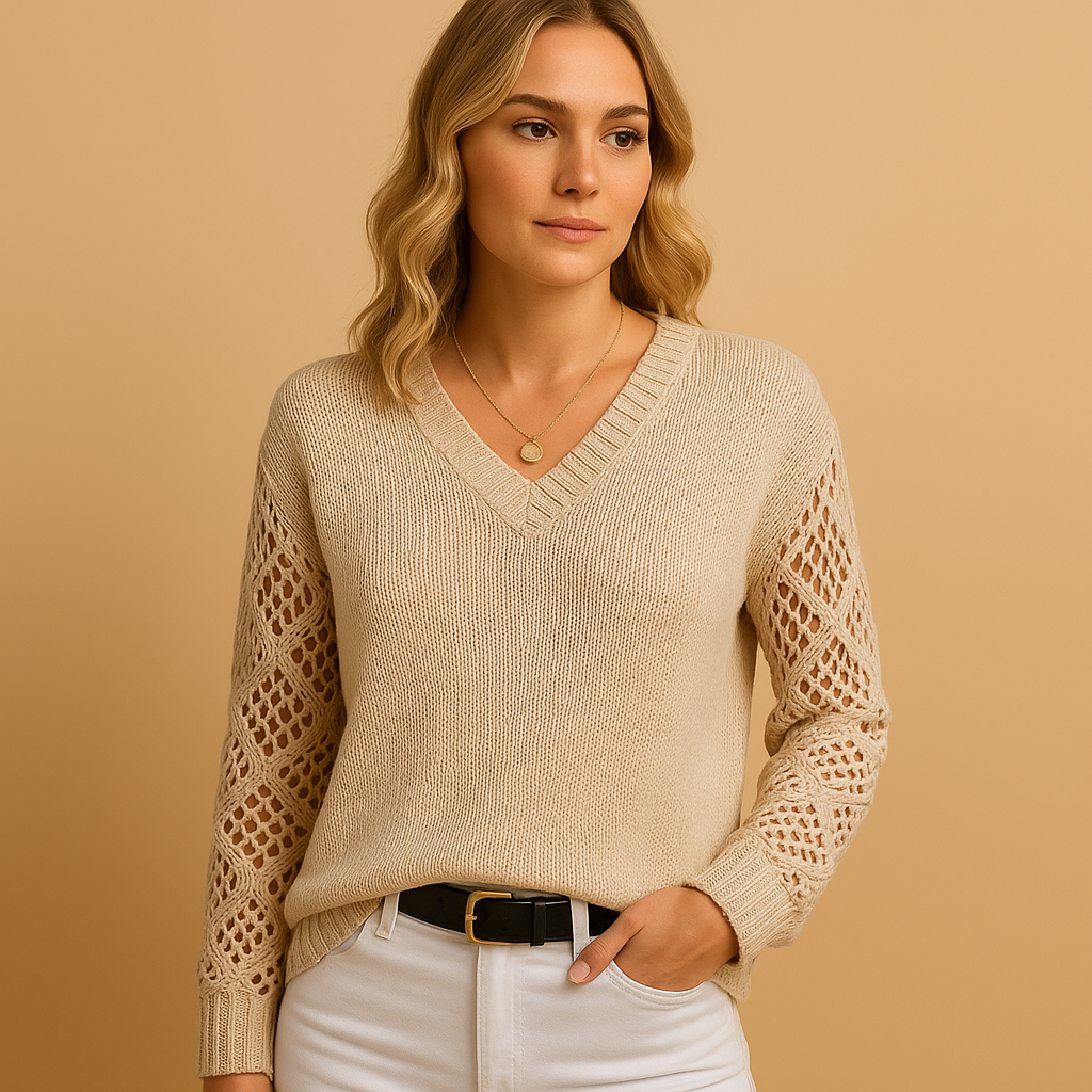 Hollow knit sweater for women | Felicity