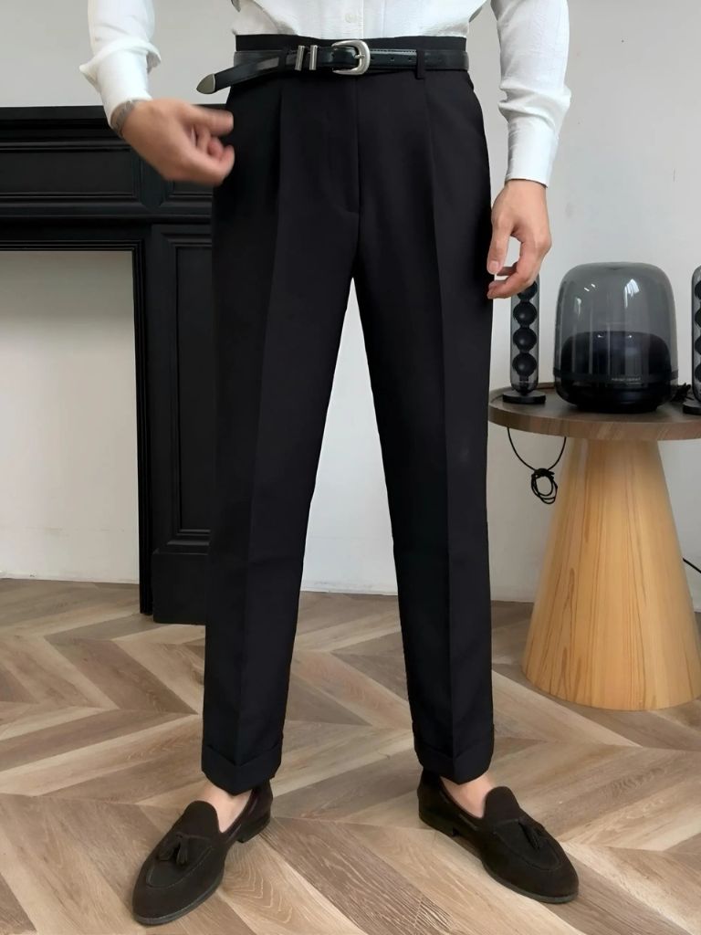 Hollywood Classic Trousers (Belt Included) for Men