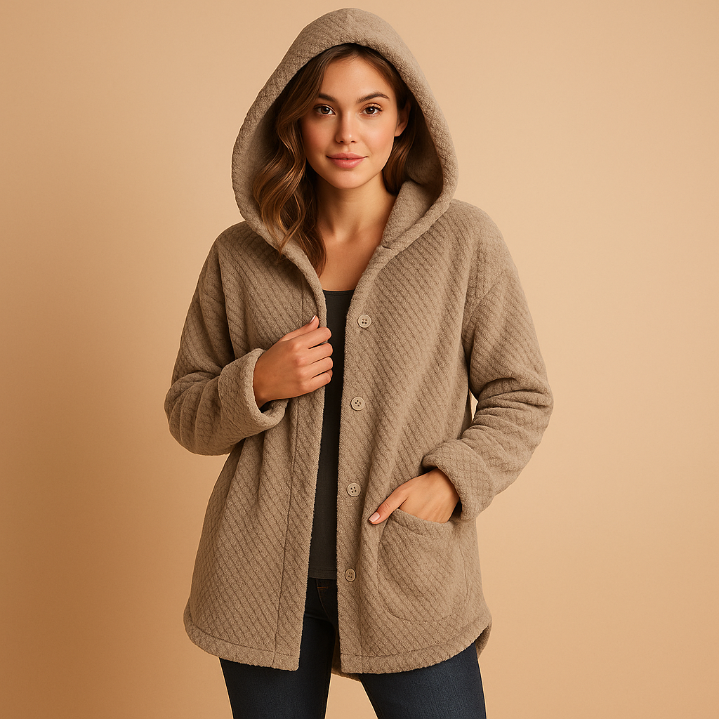 Hooded winter coat for women | Elodie
