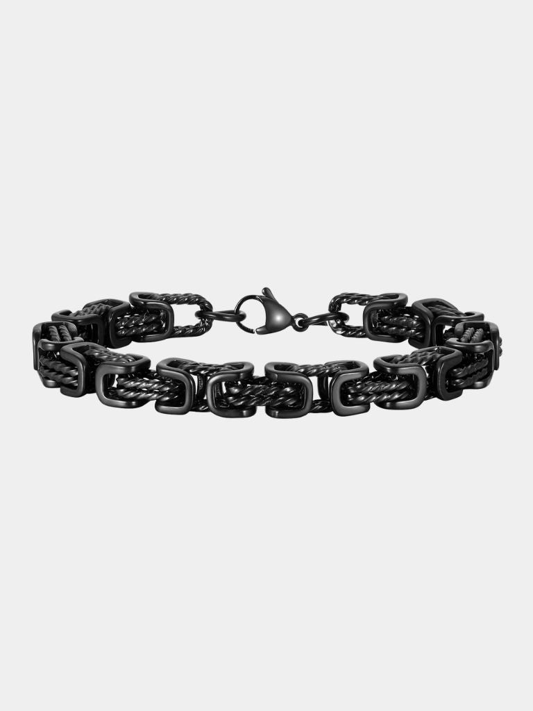 Iron Bastion Chain Cuff - Cross & Crown