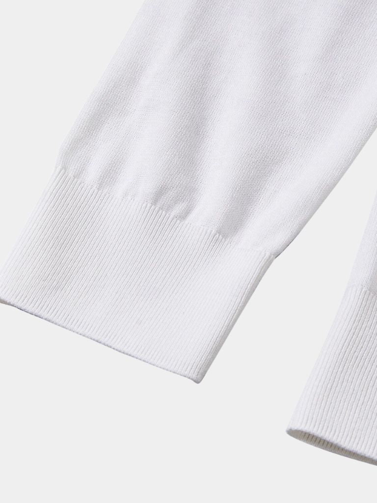 Ivory Elite Long Sleeve Polo for Men