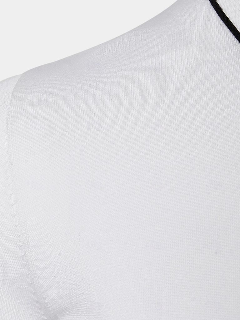 Ivory Elite Long Sleeve Polo for Men