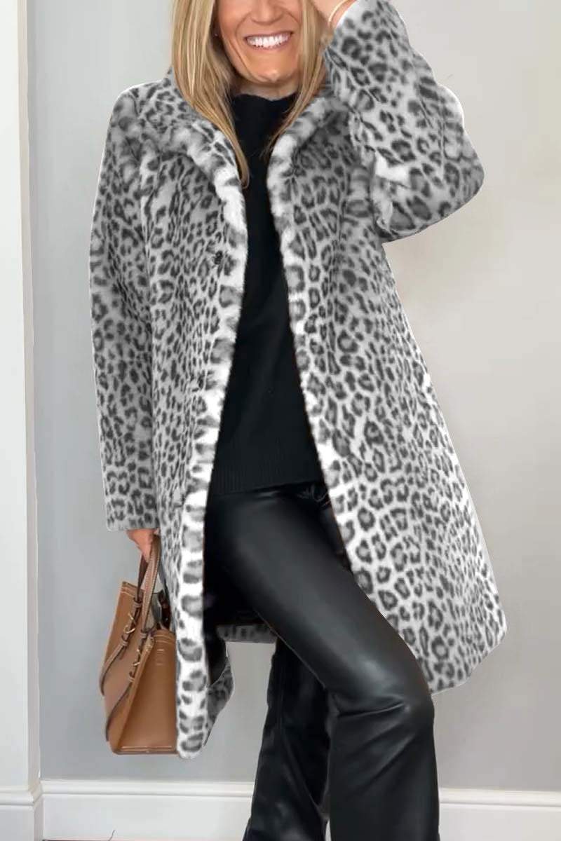 Trendy Leopard Coat for Women