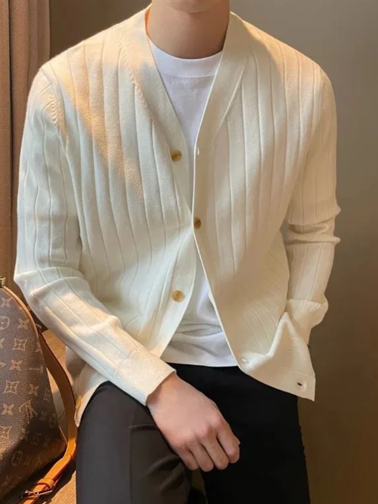 Knit Casual Cardigan for Men