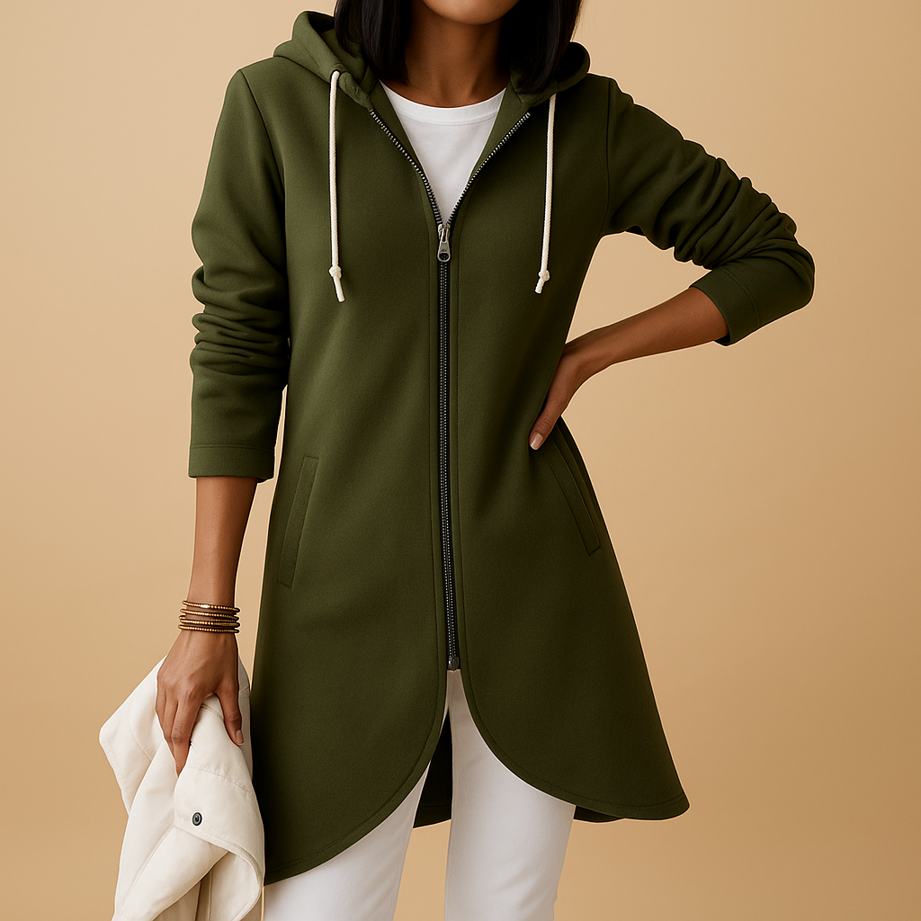 Knitted casual zip vest for women | Harper