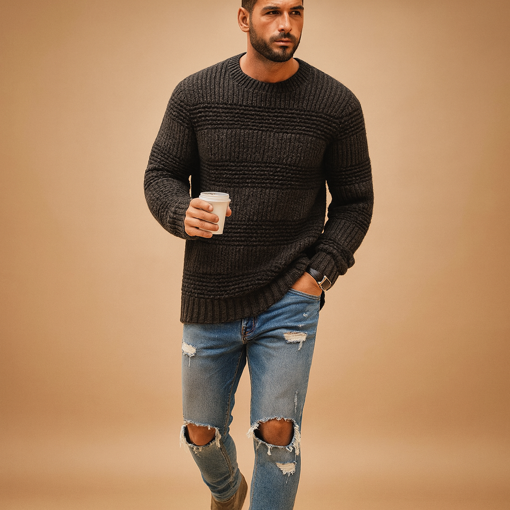 Knitted Norwegian sweater for men | Lucas
