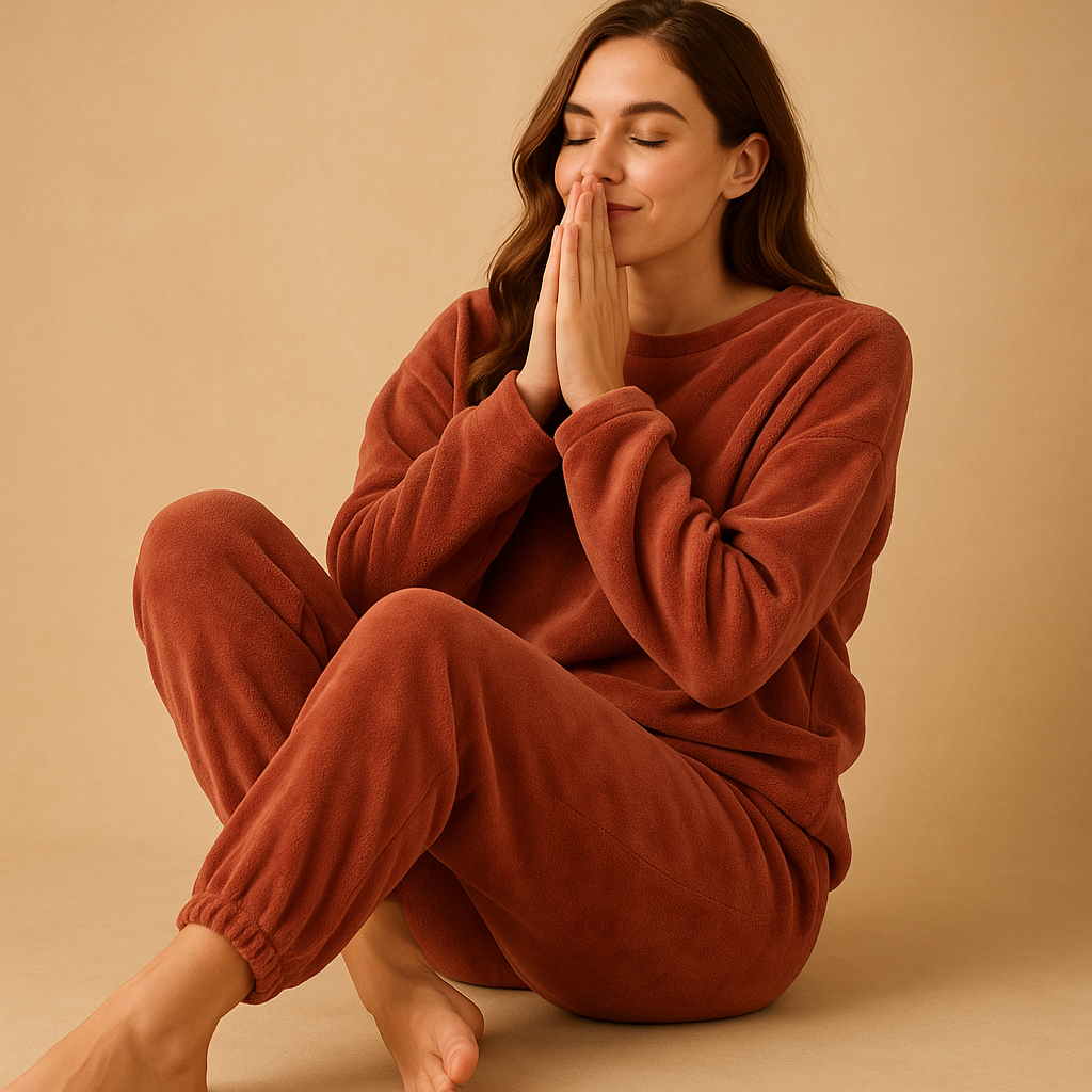 Knitted loungewear pajama set for women | Isla