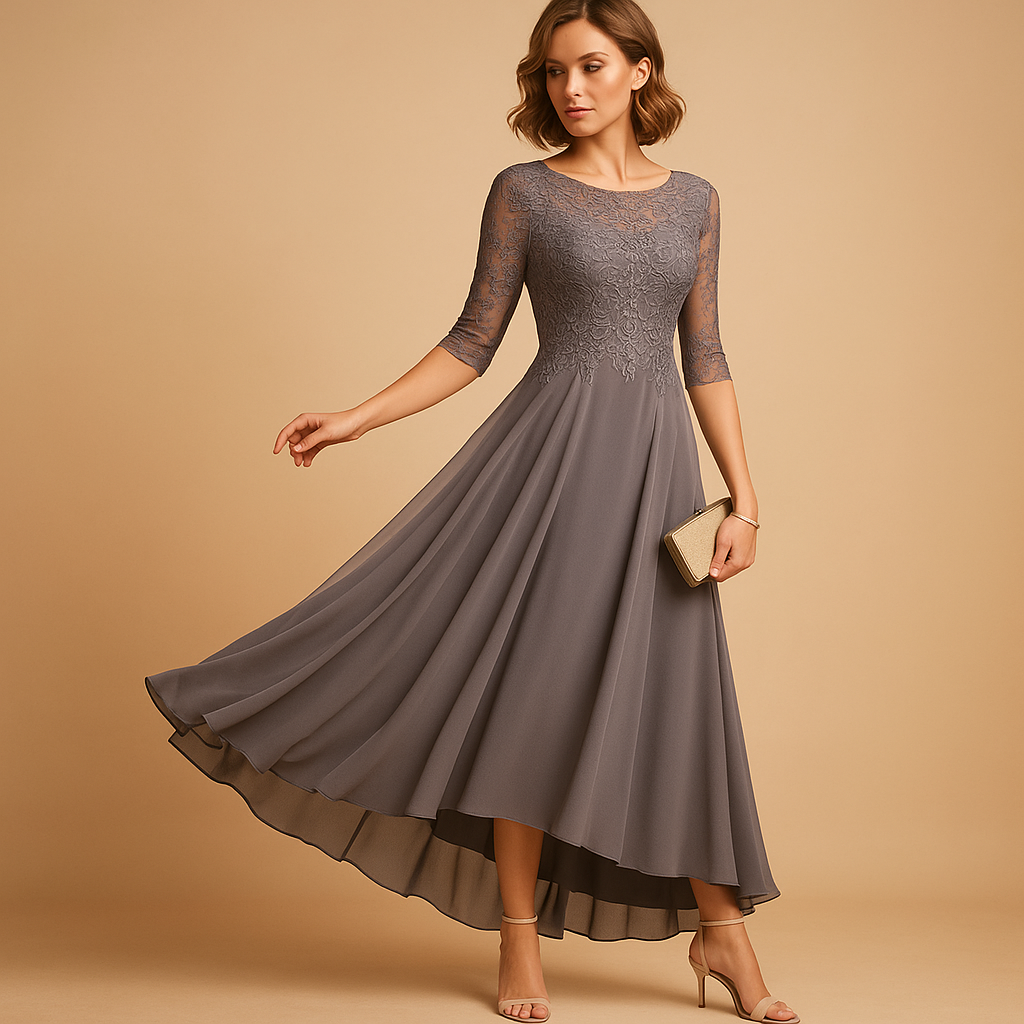 Lace party dress with elegant fit for women | Milou