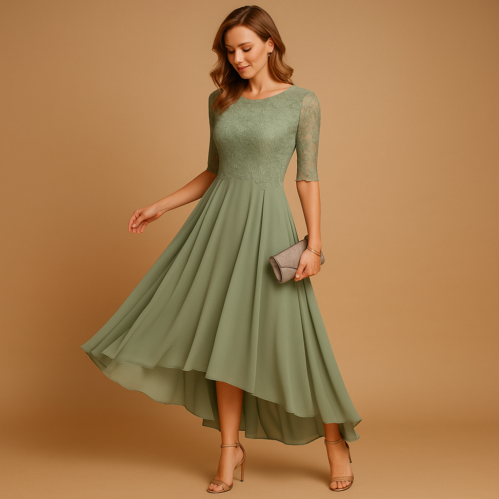 Lace party dress with elegant fit for women | Milou