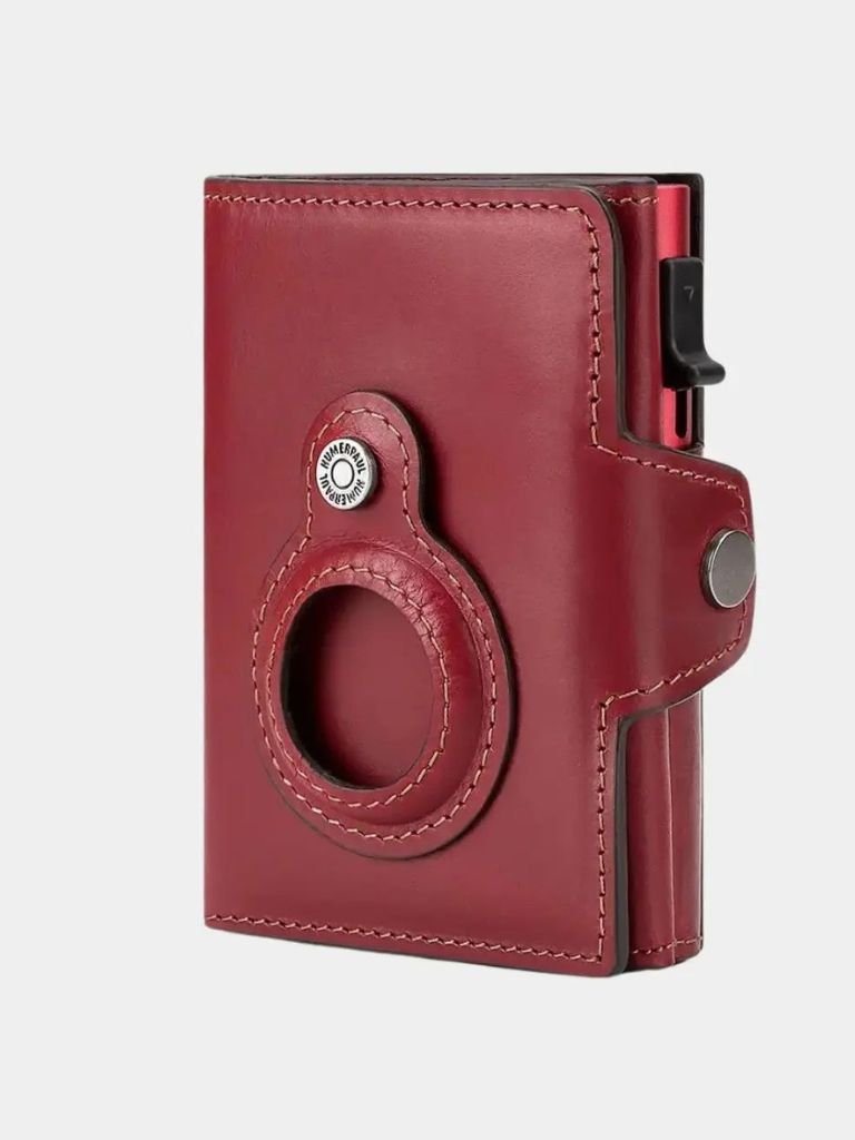 Leather Magnet Wallet Anti-Scam for Men