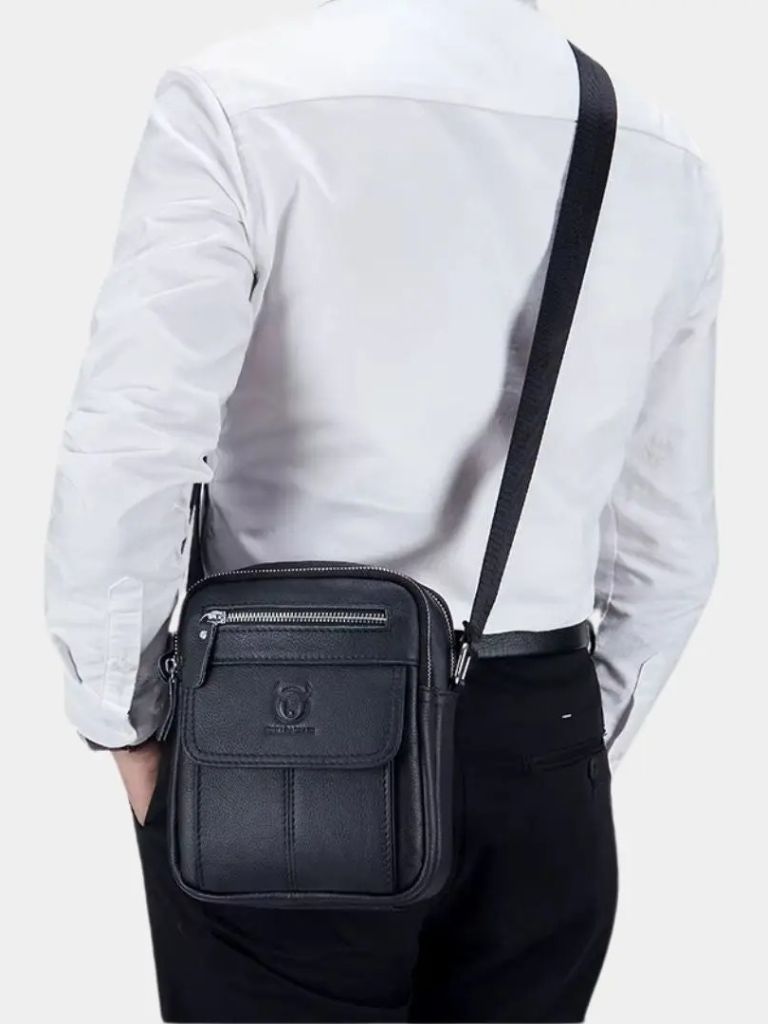 Leather Messenger Bag for Men