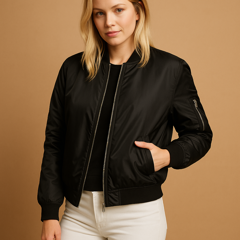 Lightweight bomber jacket for women | Ilaria