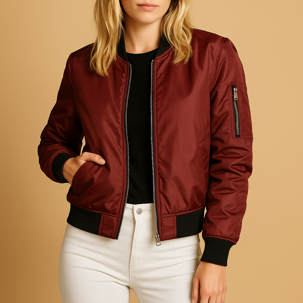 Lightweight bomber jacket for women | Ilaria
