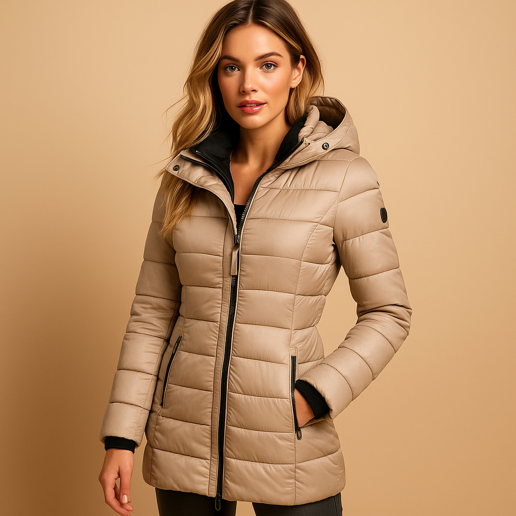 Lightweight puffer down jacket for women | Eliza