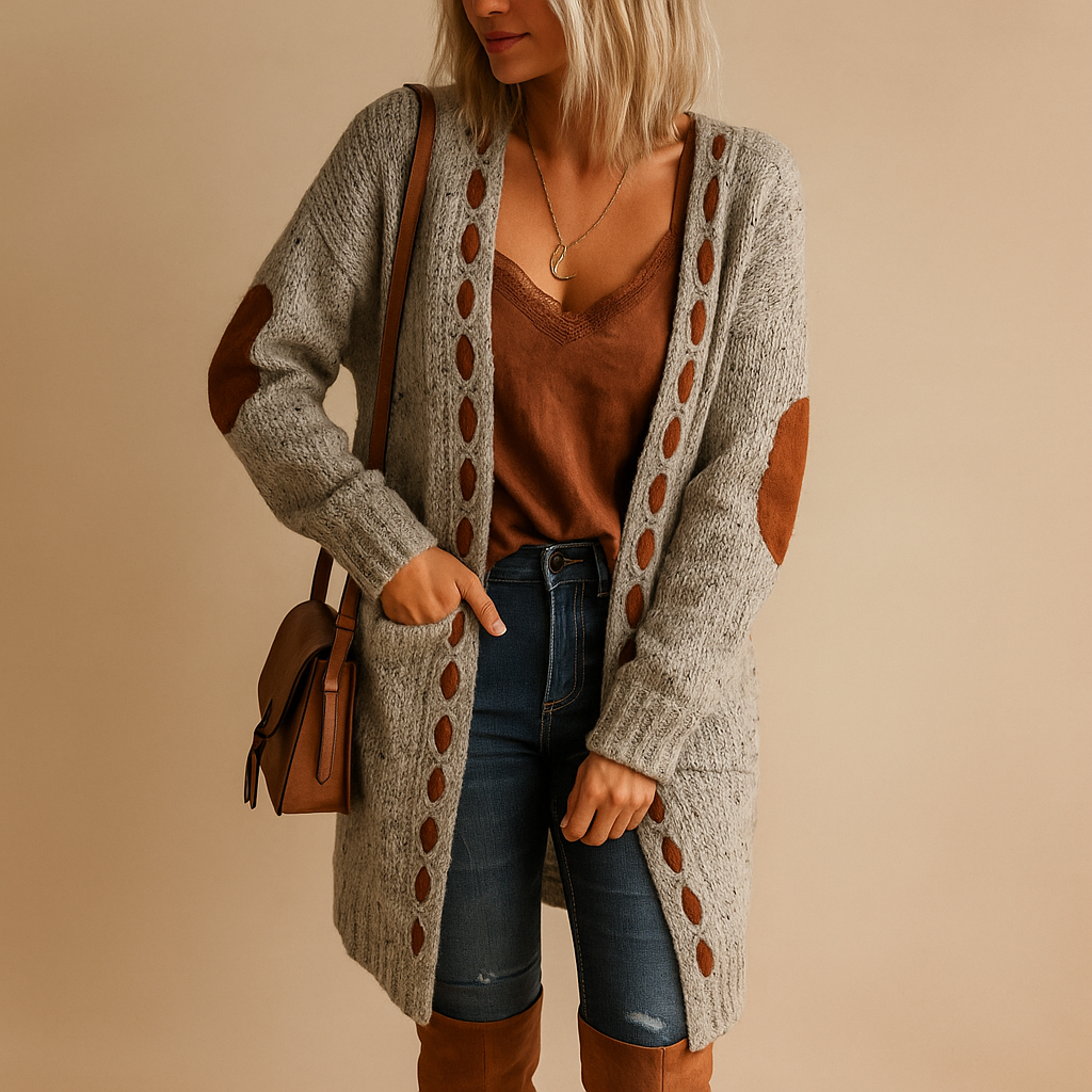 Lightweight hooded cardigan for women | Liana