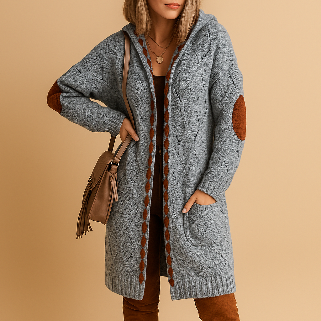 Lightweight hooded cardigan for women | Liana