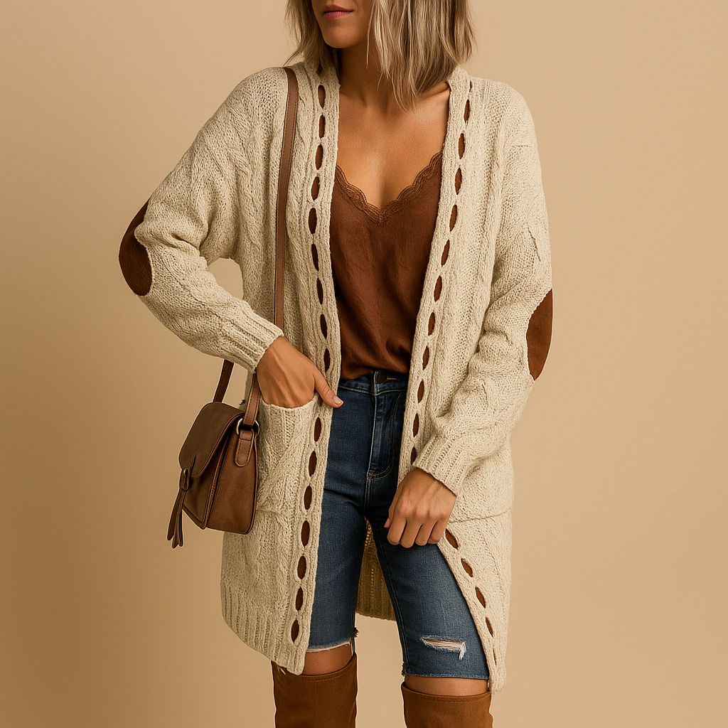 Lightweight hooded cardigan for women | Liana