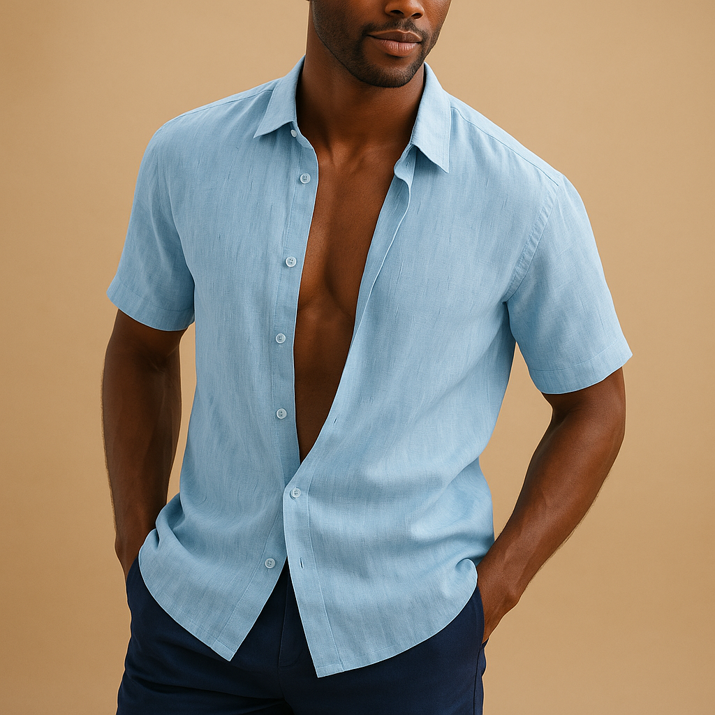 Lightweight linen shirt for men | Adrian