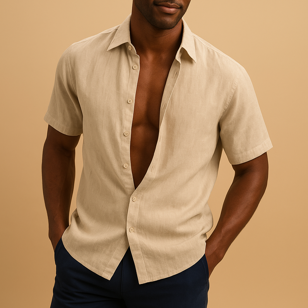 Lightweight linen shirt for men | Adrian