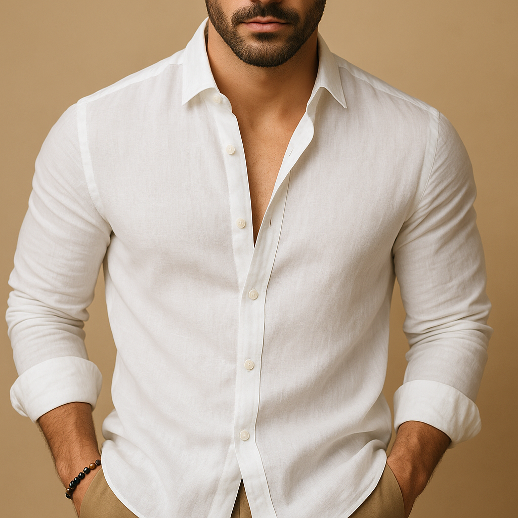 Lightweight linen shirt for men | Adrian