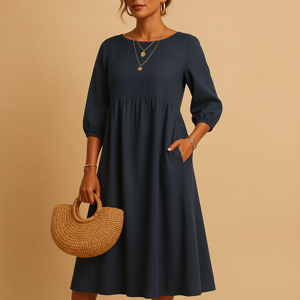 Lightweight summer dress with elegant fit for women | Keira
