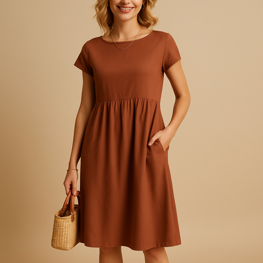 Lightweight summer dress with elegant fit for women | Keira