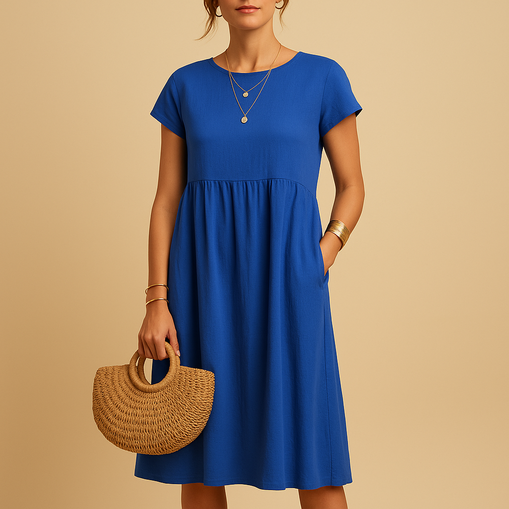Lightweight summer dress with elegant fit for women | Keira