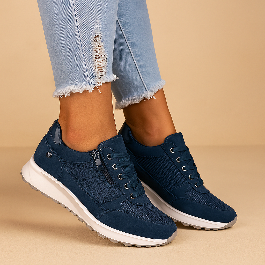 Lightweight zipper sneakers for women | Harper